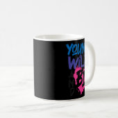 Mug Bisexuel Bi Pride Drapeau Young Wild Et Bi (Devant droit)