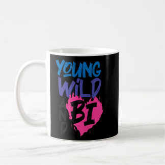 Mug Bisexuel Bi Pride Drapeau Young Wild Et Bi
