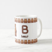 Mug BisforBear–FunAlphabetCupDesign (Devant droit)