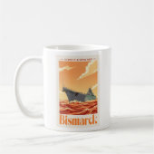 Mug Bismarck German Battleship - Vintage Naval Poster (Gauche)
