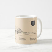 Mug Bismarck - Plan directeur du Bataillon SD (Devant droit)