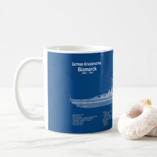 Mug Bismarck - Plan directeur du navire de bataille AB