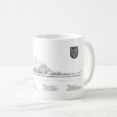 Mug Bismarck - Plan du plan de bataille BD (Devant droit)