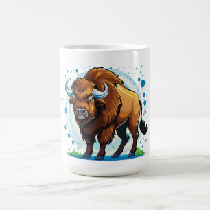 Mug bison à grandes cornes