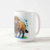 Mug bison à grandes cornes (Devant droit)
