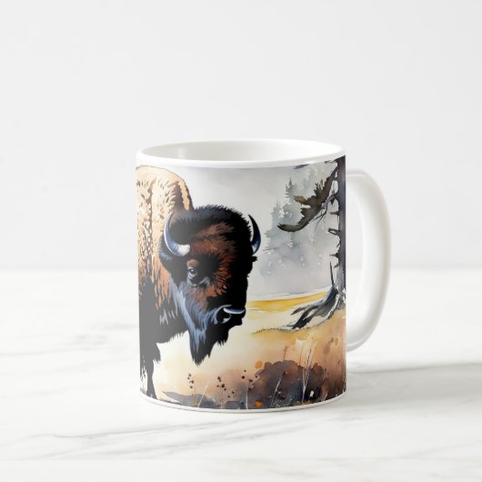 Mug Bison américain 2 (Devant droit)