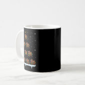 Mug Bison Animal Santa Hat Vilain Arbre de Noël Lumièr (Devant gauche)