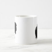 Mug Bison de bison noir et blanc Pop Art (Centre)