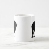 Mug Bison de bison noir et blanc Pop Art (Centre)