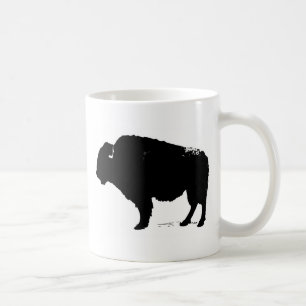 Mug Bison de Buffalo Art noir et blanc