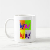 Mug Bison de Buffalo Art Pop de 4 couleurs (Gauche)