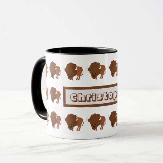 Mug Bison Design (Devant gauche)