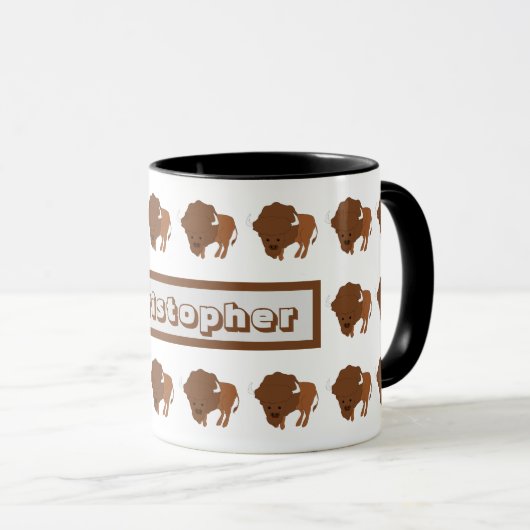 Mug Bison Design (Devant droit)