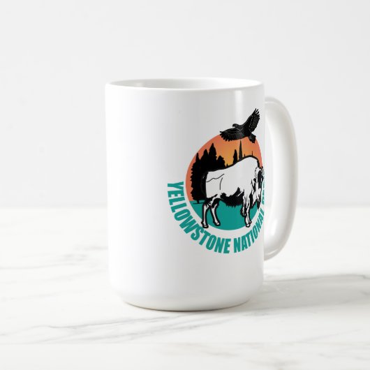 Mug Bison du parc national de Yellowstone (Devant droit)