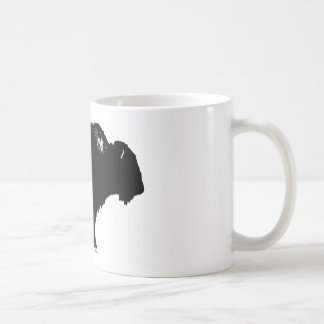 Mug Bison noir et blanc Silhouette Pop Art