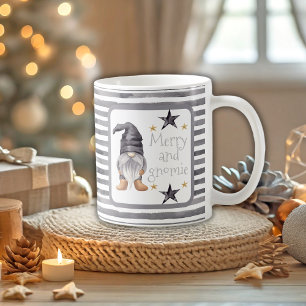 Mug Bison Plaid hiver aquarelle Gnome Noël