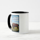 Mug Bison Scene - West Yellowstone, Montana (Devant gauche)