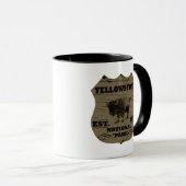 Mug Bison Vintage Parc National de Yellowstone (Devant droit)