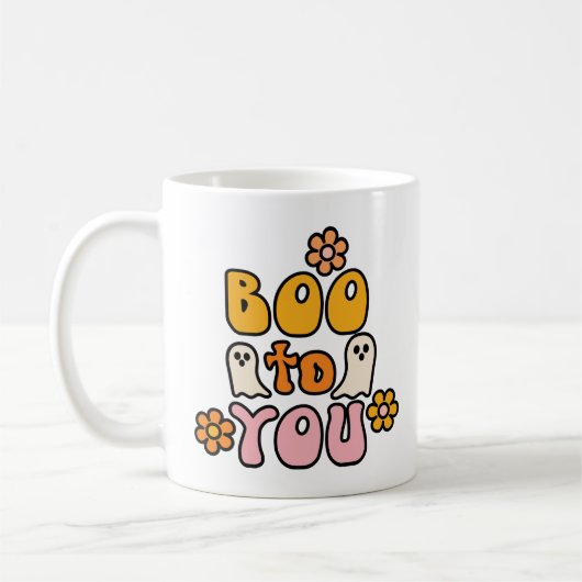 Mug Bisou pour toi, Halloween mignon (Gauche)