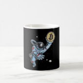 Mug Bitcoin à l'astronaute de lune (Centre)