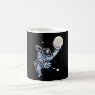 Mug Bitcoin à l'astronaute de lune