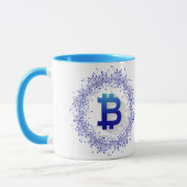 Mug Bitcoin Bleu (Gauche)