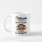 Mug Bitcoin est de l'argent pour les gens intelligents (Gauche)