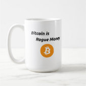 Mug Bitcoin est l'argent non fiable (Gauche)