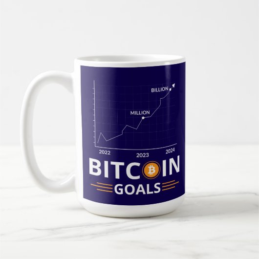 Mug Bitcoin Goals Chart Cryptocurrency Growth (Gauche)