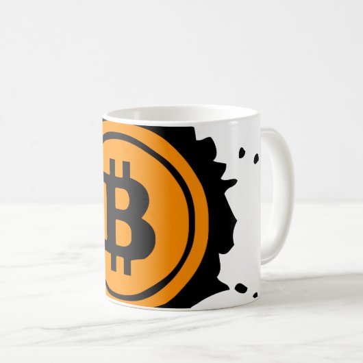 Mug Bitcoin Logo Crypto Devise (Devant droit)