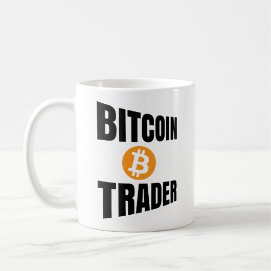 Mug Bitcoin Trader Perspective Texte (Gauche)