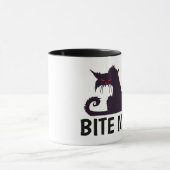 MUG BITE ME, TOGH KITTY CHAT FUNNY CAFÉ MUSIQUE (Centre)