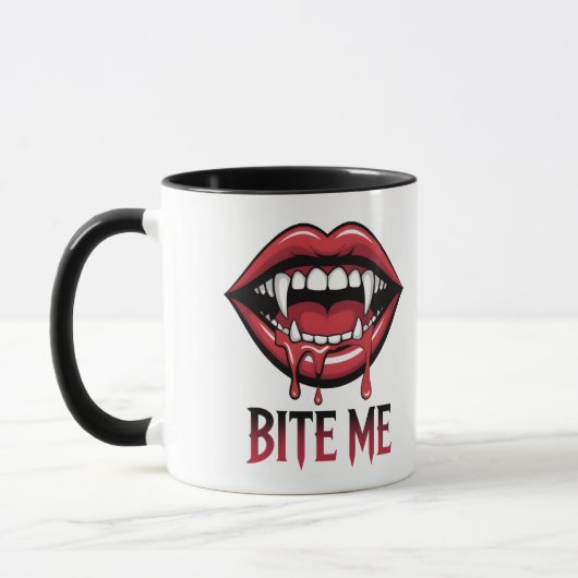 Mug Bite Me Vampire Mouth (Gauche)