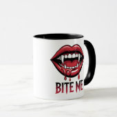 Mug Bite Me Vampire Mouth (Devant droit)