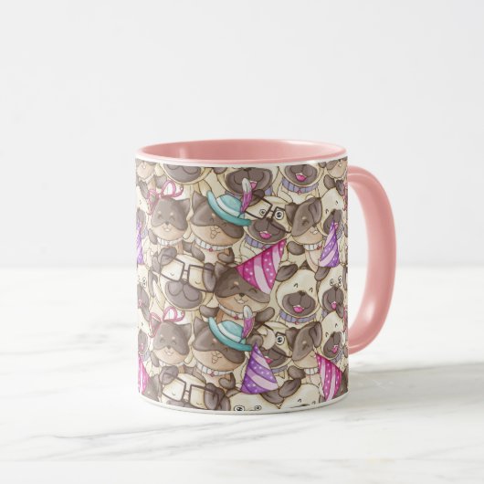Mug Bites de fête (Devant droit)