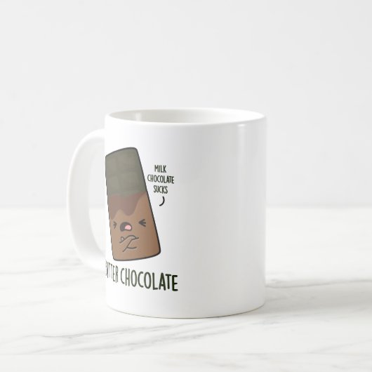 Mug Bitter Chocolat Funny Candy Pun (Devant gauche)