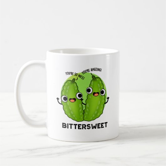 Mug Bittersweet Funny Bitter Gourd Pun (Gauche)