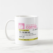 Mug Bizarre de café de prescription (Gauche)