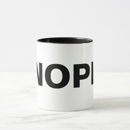 Mug Bizarre de café NOPE (Centre)