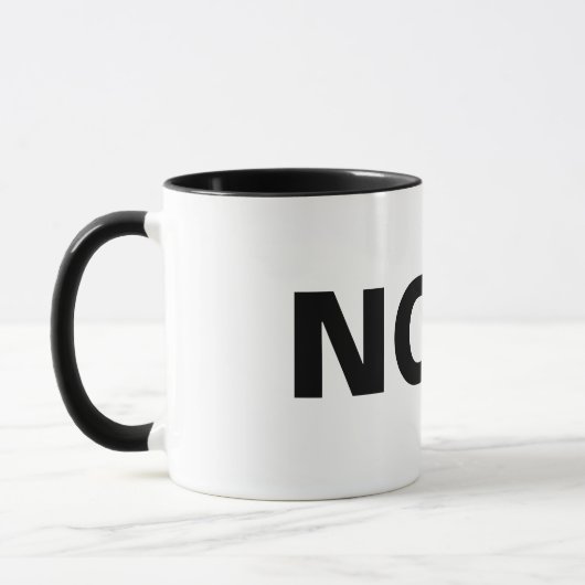 Mug Bizarre de café NOPE (Gauche)