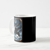 Mug Bizarre D'Orca Sur Une Carte Tarot Nig (Devant gauche)