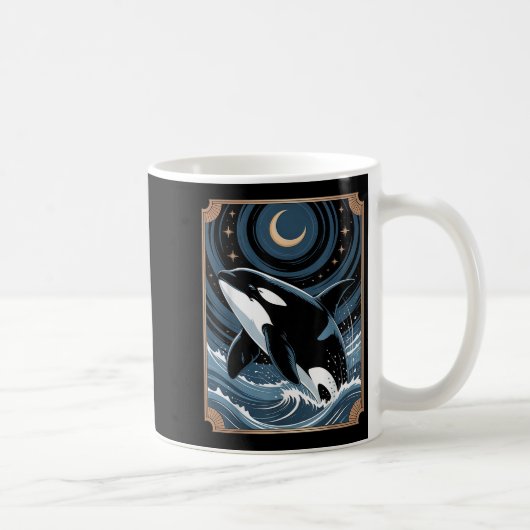 Mug Bizarre D'Orca Sur Une Carte Tarot Nig (Droite)