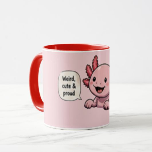Mug Bizarre Mignon et Fier | Café Drôle (Devant gauche)