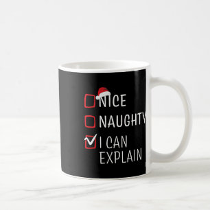 Mug Bizarre Naughty Nice Noël Famille Pajama Hommes Fe