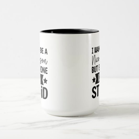 Mug Bizarre personne affaires d'art de mots (Centre)