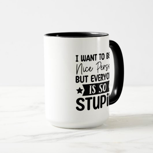Mug Bizarre personne affaires d'art de mots (Devant droit)