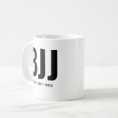 Mug BJJ C'est la façon dont je roule Ajouter votre nom (Devant gauche)