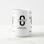 Mug BJJ Evolution Monogramme Ajouter Votre Nom Jiu Jit (Centre)