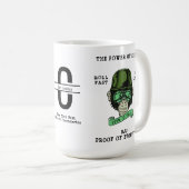 Mug BJJ Evolution Monogramme Ajouter Votre Nom Jiu Jit (Devant droit)