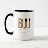Mug BJJ Way I Roll Ajouter Votre Nom Jiu Jitsu Ceintur (Gauche)